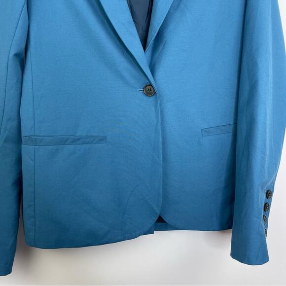 Elizabeth & James teal blue single breasted blazer women's size 0 - Picture 4 of 12
